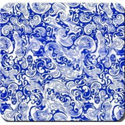 Blue swirl paisley abstract hydrographics film