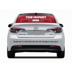 CAR REAR STANDARD SIZE WINDOW GRAPHICS / DECAL Printing Service