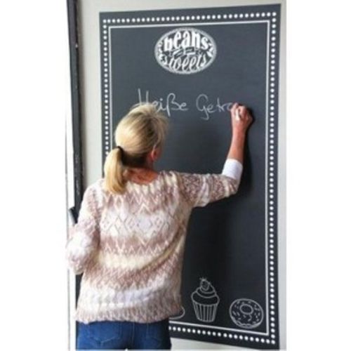 Removable CHALKBOARD BLACK Vinyl Film