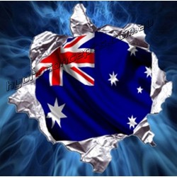 Australian Flag Hydrographics film