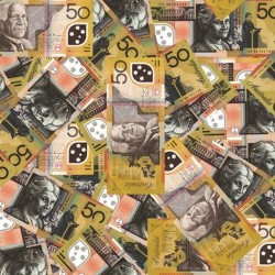 Australian Fifty Dollars hydrographics Film design